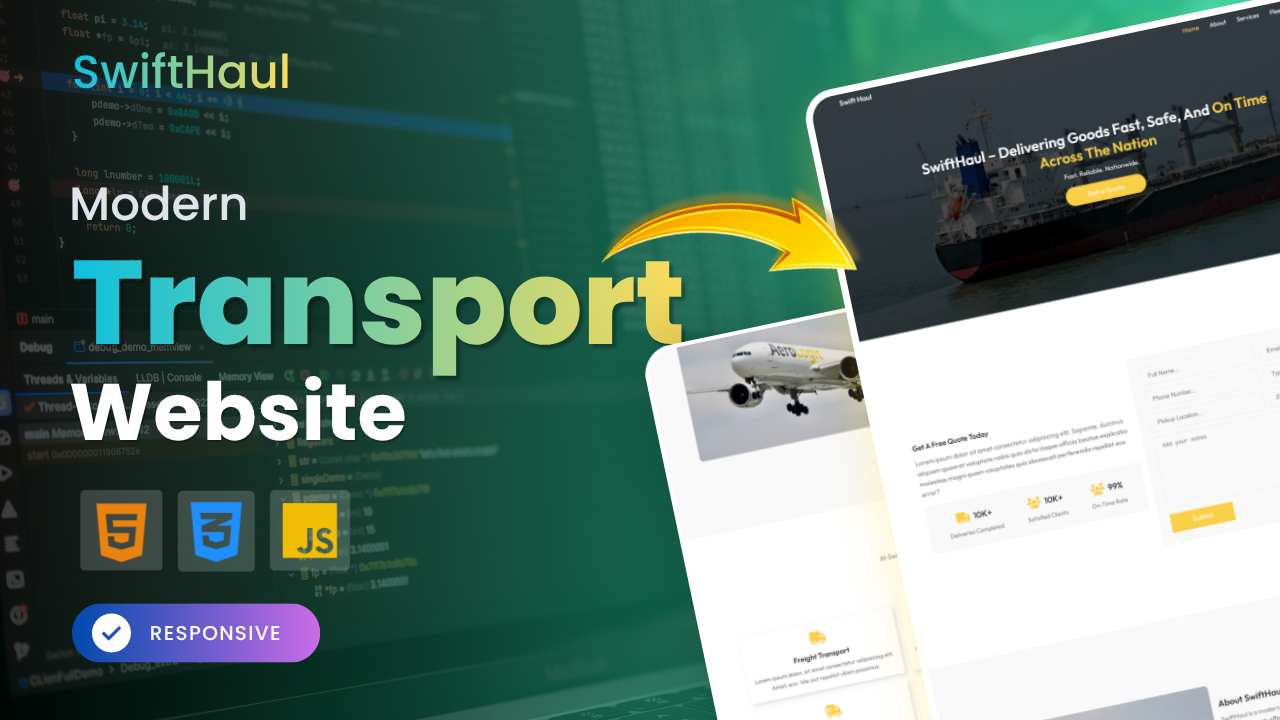 Transport Website Template